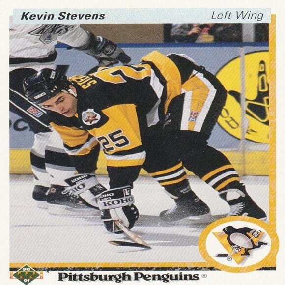 Kevin Stevens Pittsburgh Penguins NHL Hockey Card Collection  - 10 Card Set - Picture 6 of 11